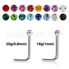 nlcb 316l steel nose stud 2mm color