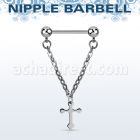 npdl5 banana pezon acero quirurgico bolas 5mm conectadas cruz acero distribuidor mayorista