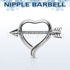 npsh12 pezonera corazon barbell pezon acero quirurgico cono 4mm final flecha diametro 16mm venta