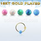 ns06rgo aro nariz plata 925 oro 18 kts 0 6mm bola opalo 3mm 10mm distribuidor mayorista