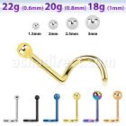 nsb piercing nariz l acero quirurgico brillo espejo bola 2mm venta