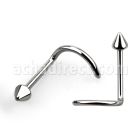 nscn piercing nariz l acero quirurgico brillo espejo cono 2mm distribuidor mayorista