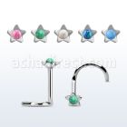 nscstop piercing nariz l acero quirurgico estrella opalo centro 1 5mm distribuidor