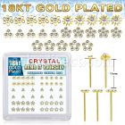 nybxm7cg 18k plated silver bend it yourself nosestuds flower