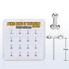 nypen16 box with 16 pcs. of sterling silver bend it yourself nose studs 22g 0.6mm with top in penis shape distribuidor