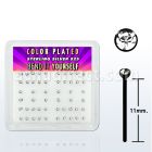 nyrbbxc caja display piercing nariz doblar tu mismo plata esterlina 925 0 6mm cristal claro redondo 1 5mm distribuidor mayorista