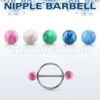 opnpe5 pezonera pezon redonda acero quirurgio barbell acero 316l 1 6m bolas opalo 5mm distribuidor mayorista