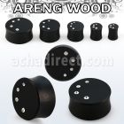 pwkkca plug doble flare solido madera areng cristal distribuidor mayorista