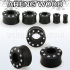 pwkkcc dilatacion tunel doble flare madera areng cristal alrededor borde distribuidor