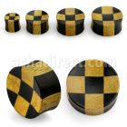 pwky dilatacion plug doble flare concava madera cocodrilo ebano negro cuadros distribuidor mayorista