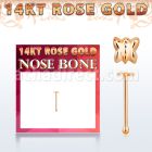 rbbt piercing nariz hueso oro rosa 14 kts 0 6mm mariposa 2 5mm distribuidor mayorista
