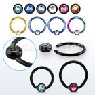 rccrt4 aro bola presion acero 316l pvd disco redondo 4mm cristal plano bisel distribuidor mayorista