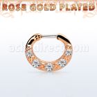 rsepg16 septum click plata 925 oro rosa barra cierre acero 316l 5 zirconia distribuidor mayorista