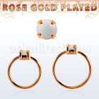 rsnho25 aro continuo nariz plata 925 oro rosa opalo 2 5mm distribuidor