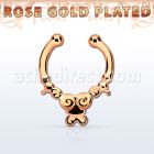 rssepd2 septum click falso plata 925 oro rosa 1mm indio 12mm mayorista