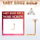rsztc1 piercing nariz oro rosa 14 kts 0 6mm zirconia tri 3mm al por mayor