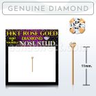 rydb1 piercing nariz doblar tu mismo oro rosa 14 kts 0 6mm diamante autentico redondo 1 5mm engastado distribuidor mayorista