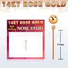 rysb1 piercing nariz doblar tu mismo oro rosa 14 kts 0 6mm bola oro liso 1 5mm venta