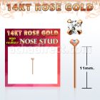 ryzqc1 piercing nariz doblar tu mismo oro rosa 14 kts 0 6mm zirconia cuadrada 2mm distribuidor mayorista