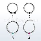 segh16ex aro segmento bisagra acero quirurgico acabado brillo espejo pequenos cristales colores alternos