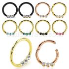 seght16e aro segmento bisagra acero quirurgico anodizado pequenos cristales