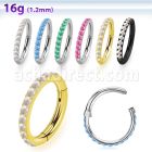 sgsh10op steel hinged segment ring 16g outward cnc opals