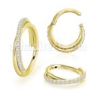 sgsh45t pvd plated steel hinged segment ring 16g cross cnc