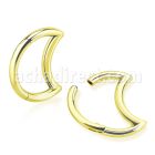 sgtsh2 anodized 316l steel hinged segment ring moon shape