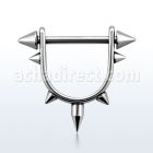 snpa anillo pezon estribo acero quirurgico pinchos barra conos 4mm venta