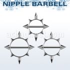 snpc pezonera redonda pinchos barbell acero quirurgico conos 5mm al por mayor