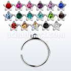 snr4 aro nariz clip acero quirurgico estrella cristal diametro 8mm venta