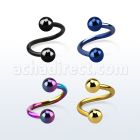 spetb4 espiral ceja acero quirurgico anodizado bolas 4mm al por mayor