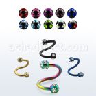 spetc3 espiral ceja acero quirurgico anodizado bolas multi joya 3mm distribuidor mayorista
