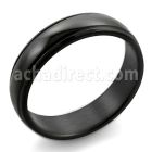 srb19 anillo acero inoxidable anodizado negro bordes forrados al por mayor