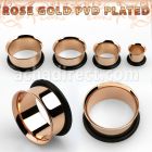 sttpg dilatacion tunel flare unico acero quirurgico pvd oro rosa al por mayor