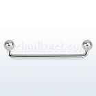 subd14 barbell superficial industrial acero quirurgico 90 grados bolas 5mm venta