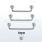 sudb3 barbell superficial industrial acero quirurgico 90 grados bolas 3mm distribuidor mayorista