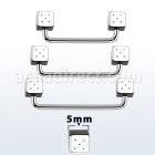 suddi5 barbell superficial industrial acero quirurgico 90 grados dados 5mm distribuidor