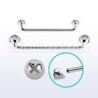 sudid barbell superficial industrial acero quirurgico rosca interna 90 grados formas tuerca tornillo 4 6mm mayorista