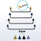 suditcn3 barbell superficial industrial acero quirurgico rosca interna 90 grados conos pvd 3mm venta