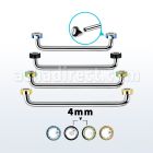 suditjf4 barbell superficial industrial acero quirurgico rosca interna 90 grados cristal biselado acero quirurgico pvd 4mm mayorista