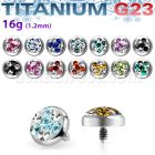 tafr5d piercing superficial microdermal titanio g23 5mm multi cristal ferido estrella tres puntas distribuidor
