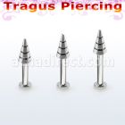 tlbcn4b labret tragus acero 316l base redonda 2 5mm tragus piercing cono 4mm perforado venta