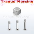 tlbsdi25 labret tragus acero 316l base redonda 2 5mm tragus piercing dado 2 5mm distribuidor