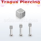tlbsdi3 labret tragus acero 316l base redonda 2 5mm tragus piercing dado 3mm distribuidor mayorista