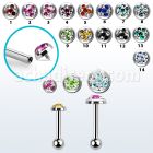 trgfrd piercing barbell tragus acero quirurgico multi cristal ferido triple estrella bola 3mm piercing tragus triple distribuidor