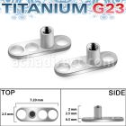 tsa2 base solida titanio g23 piercing superficial microdermal tres agujeros circulares base conector rosca interna venta