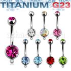 ubn2cgh piercing ombligo titanio g23 bolas 8mm 5mm joya bisel gancho conectar partes s distribuidor