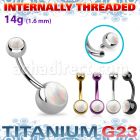 ubn2ogin pvd titanium belly banana 14g internaly