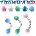 ubneop4 titanium g23 banana 16g 4mm synthetic opal balls